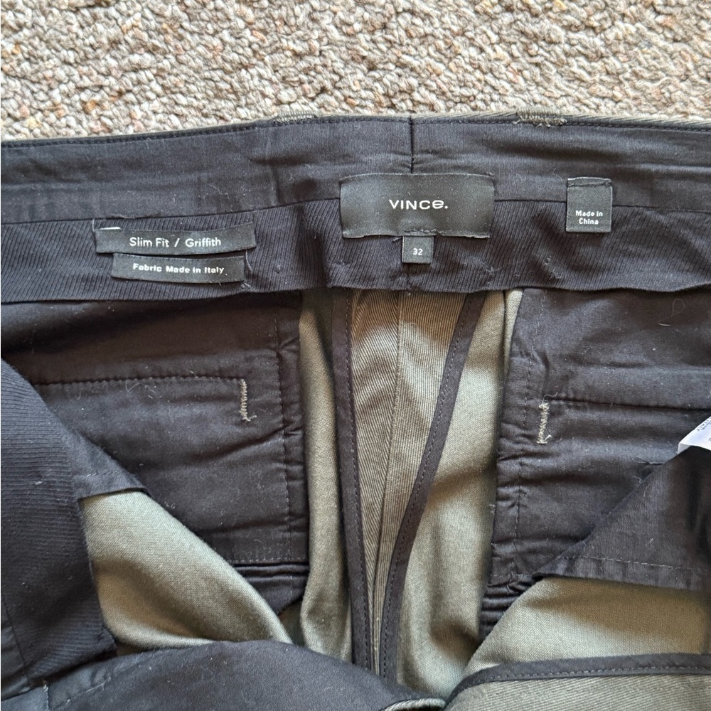 Vince Men's Green Chinos - Picture 6 of 6